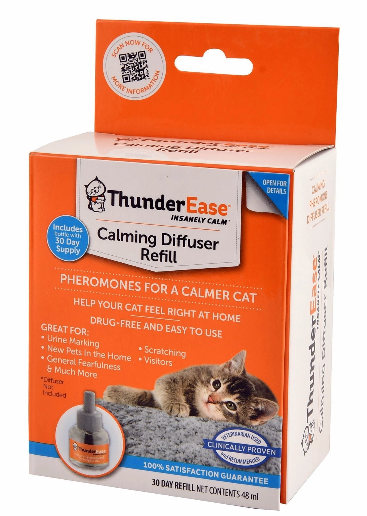 ThunderEase Cat Calming Diffuser Refill cat scratchers cat towers cat window perch cat heating pad cat calming spray