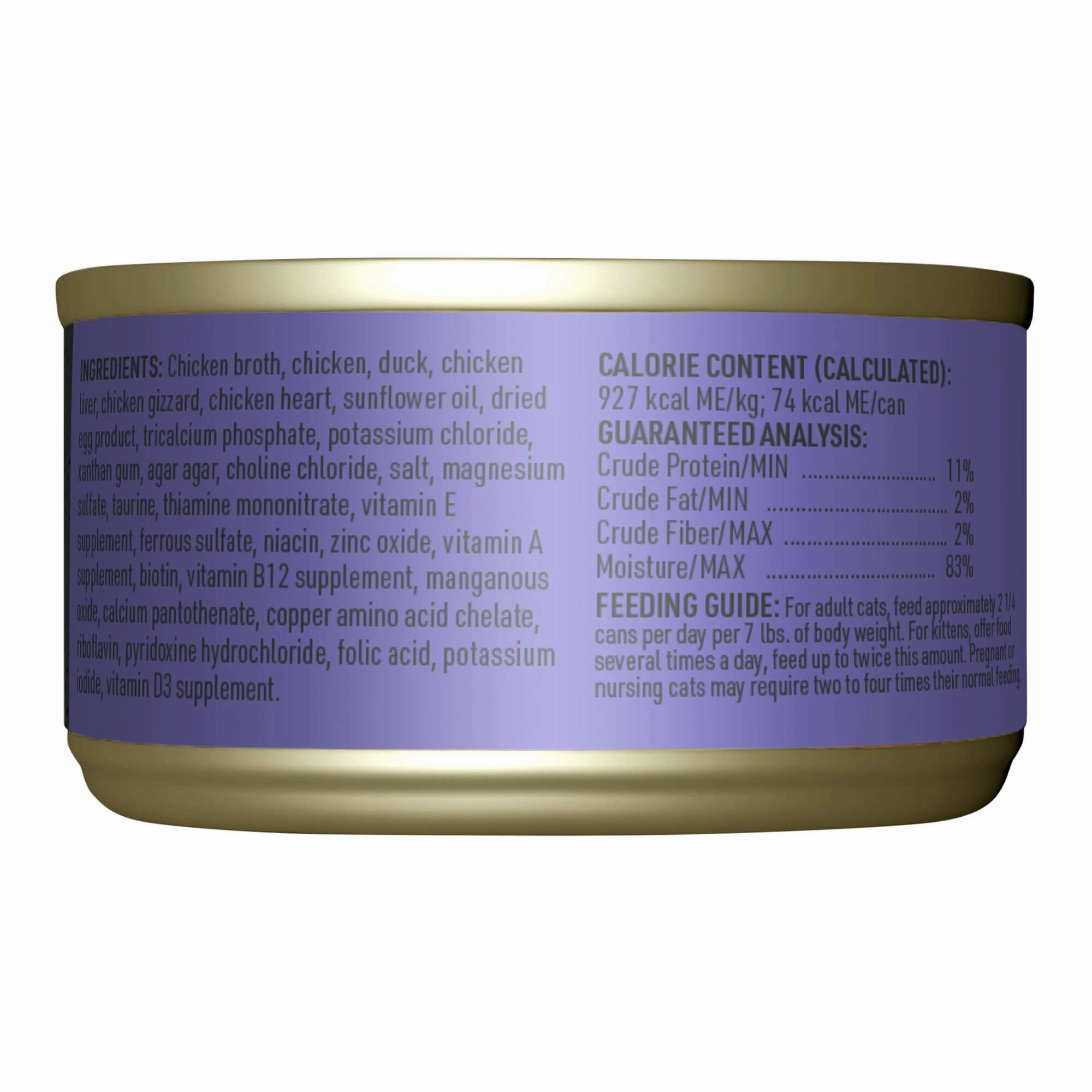 Tiki Cat After Dark Pate  Wet Cat Food, Chicken & Duck