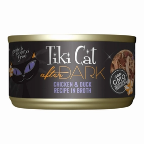 Tiki Cat After Dark Wet Cat Food, Chicken & Duck cat climbing tree cat hammock cat steps cat grooming kit cat safety gate