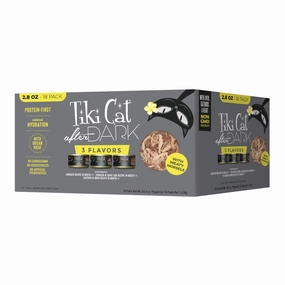 Tiki Cat After Dark Wet Cat Food, Whole Foods Variety Pack, 2.8 oz Cans, 18 ct cat treats,dry cat food,cat snack pouch