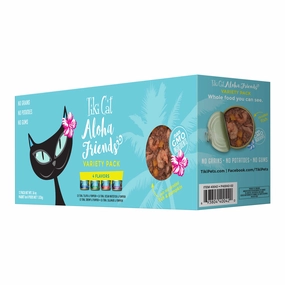 Tiki Cat Aloha Friends Wet Cat Food, Variety Pack, 3 oz Cans, 12 ct cat climbing tree cat hammock cat steps cat grooming kit cat safety gate