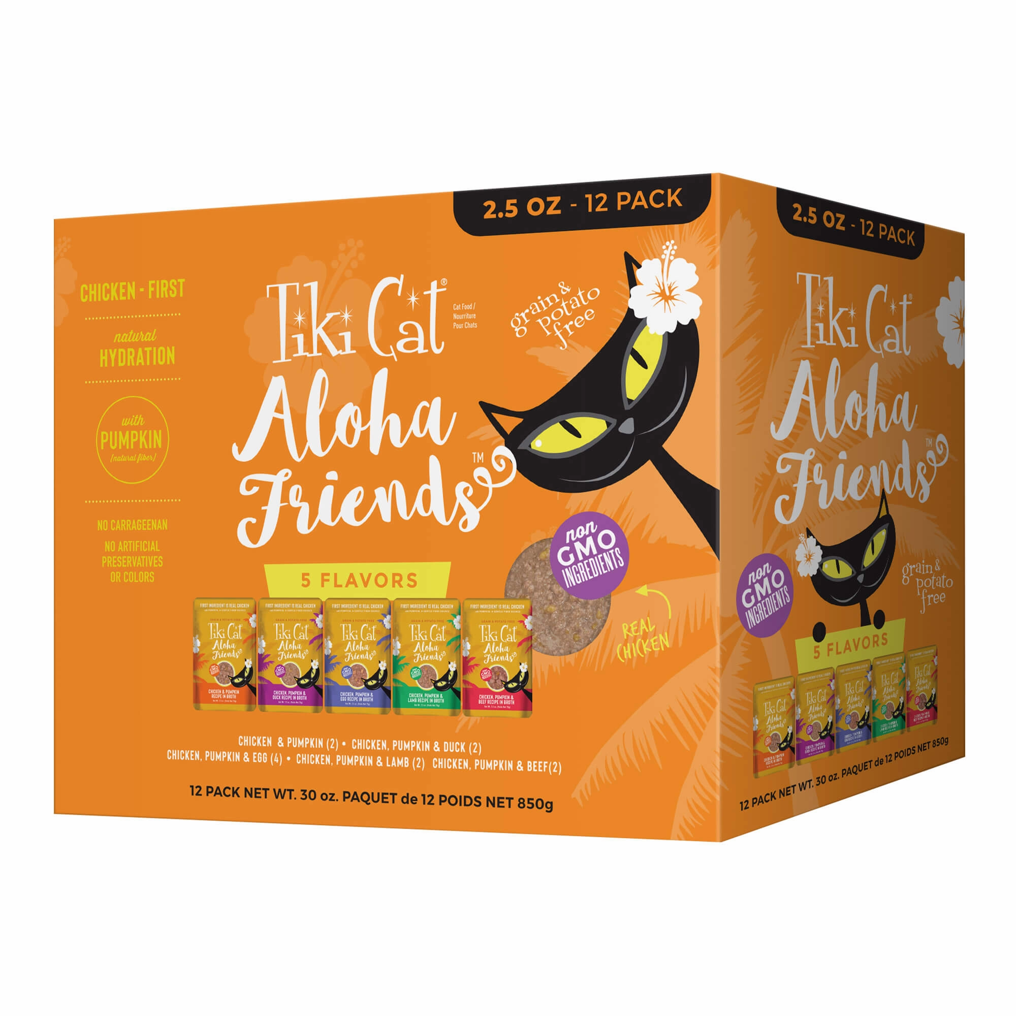 Tiki Cat Aloha Friends Wet Cat Food, Variety Pack, Pouches cat scratchers cat towers cat window perch cat heating pad cat calming spray