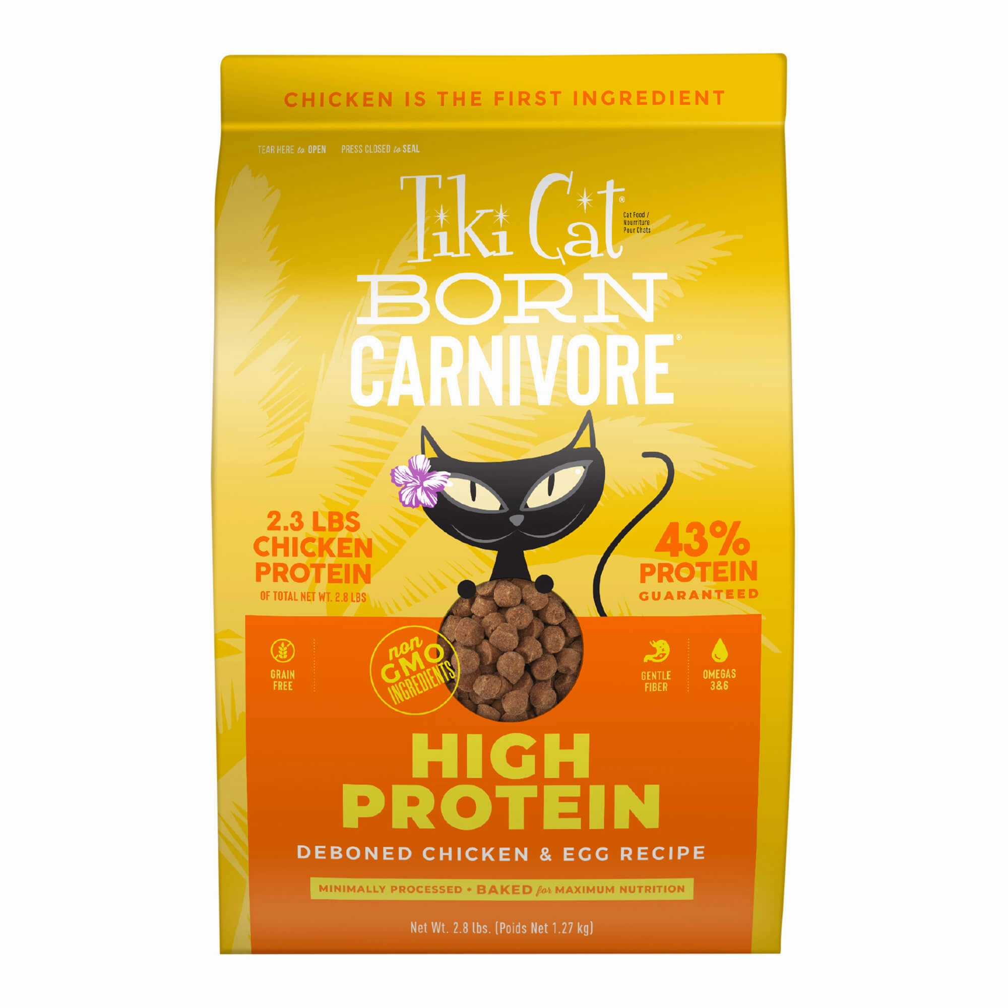 Tiki Cat Born Carnivore High Protein Dry Cat Food, Deboned Chicken & Egg cat scratchers cat towers cat window perch cat heating pad cat calming spray
