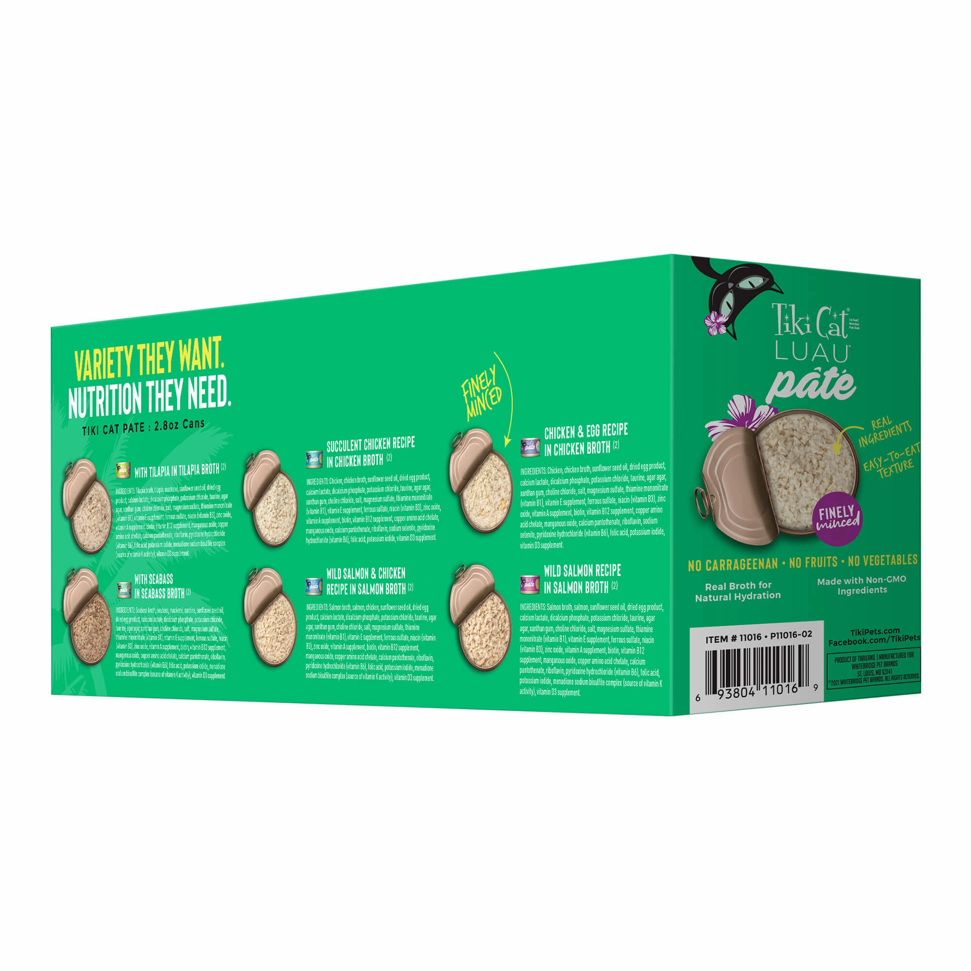 Tiki Cat Luau Pt Wet Cat Food, Variety Pack