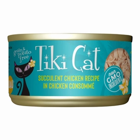 Tiki Cat Luau Wet Cat Food, Succulent Chicken cat treats,dry cat food,cat snack pouch
