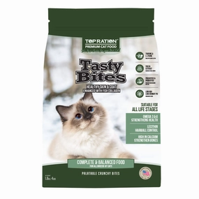Top Ration Tasty Bites Dry Cat Food cat snacks catnip treats healthy cat food cat reward treats low calorie cat food