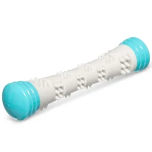 Totally Pooched Chew'n Squeak Rubber Stick Dog Toy (Teal) dog bones rawhide chew sticks dog jerky bacon bone