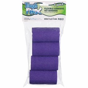 Tough Flex Cohesive Vet Bandages, 4 pk tuff dog toys durable toys for dogs chew tested toys hard chew toy strong plush
