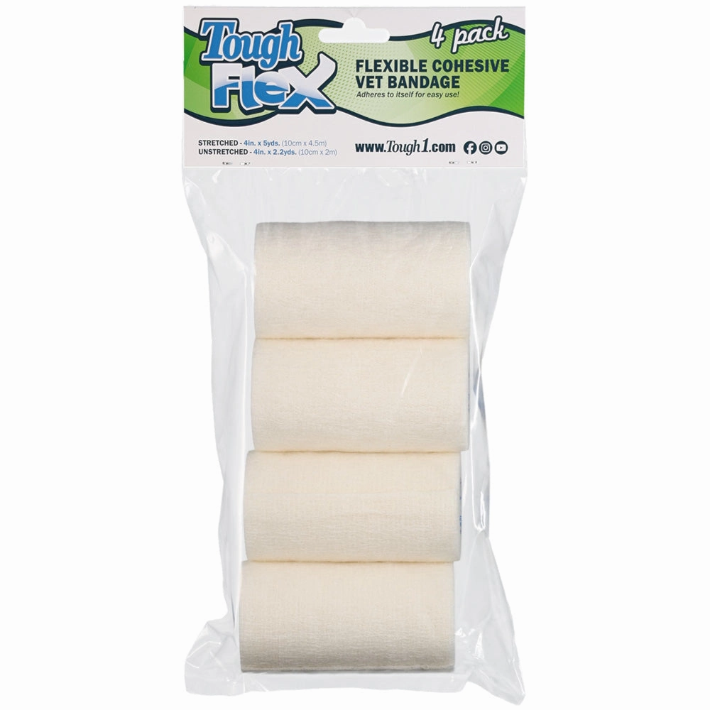 Tough Flex Cohesive Vet Bandages, 4 pk