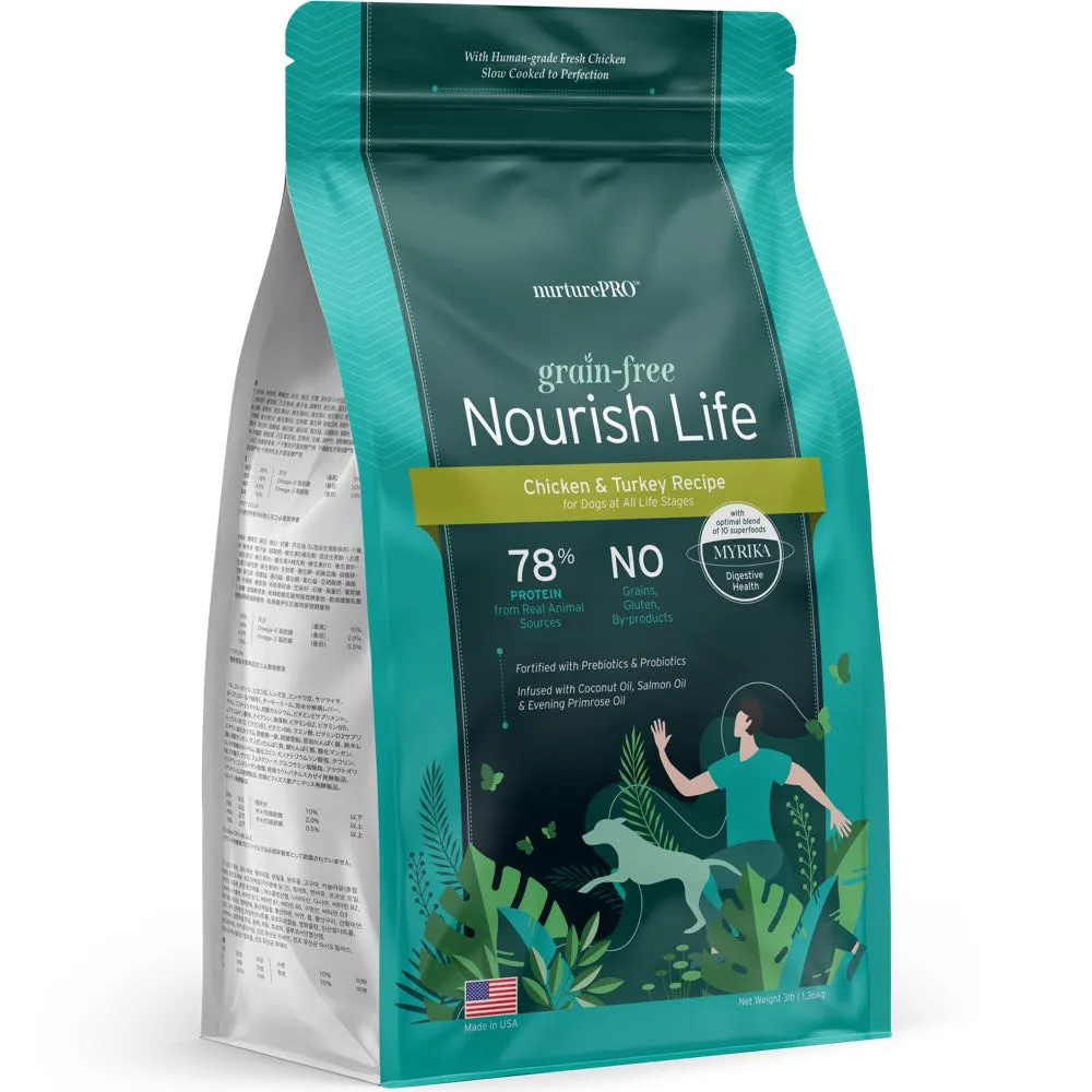'TRIAL SPECIAL $3 OFF': Nurture Pro Nourish Life Grain-Free Dry Dog Food 0.6lb
