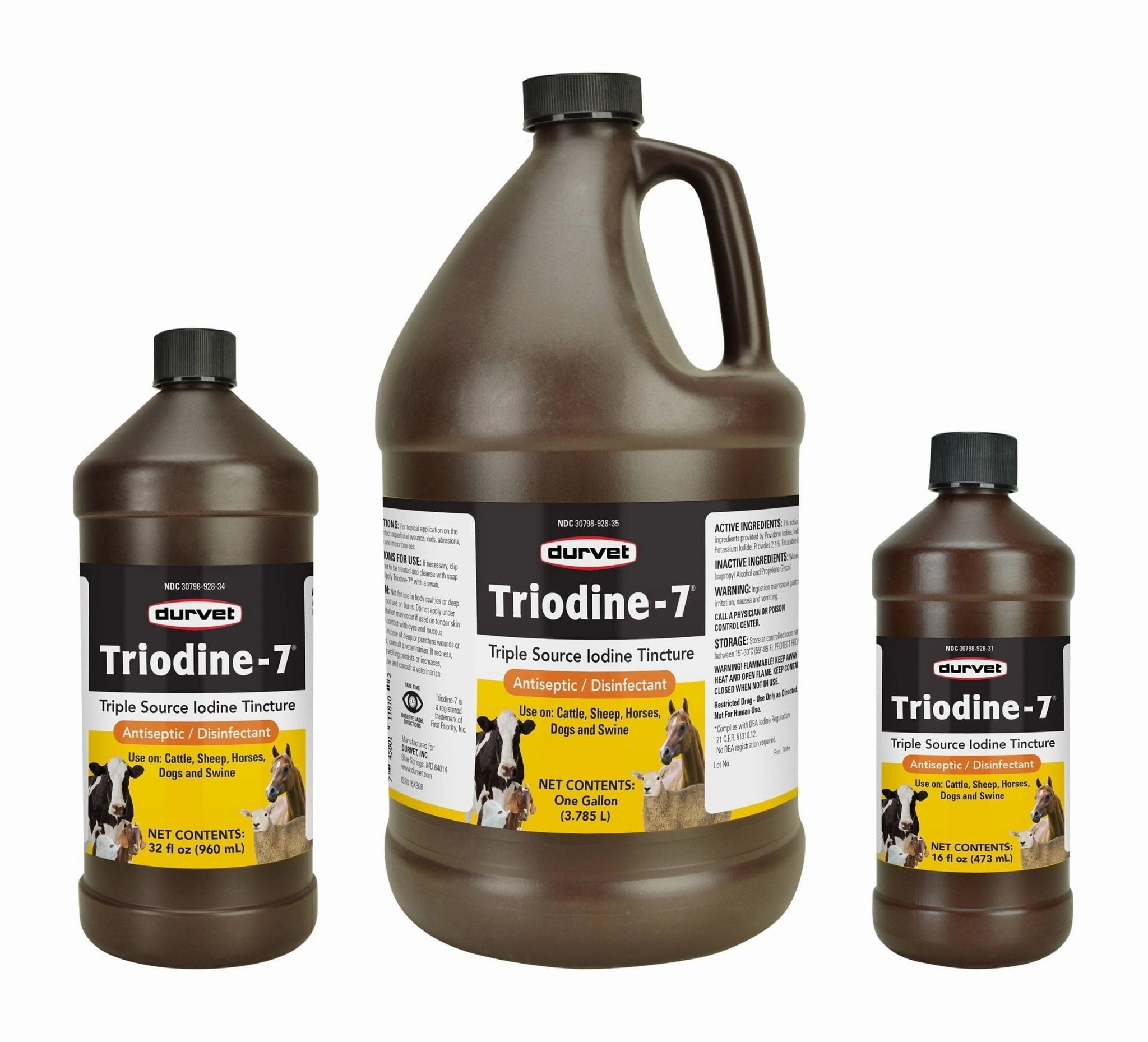 Triodine-7, 16 oz poultry remedies poultry supplement goat vitamins sheep probiotics animal health boost