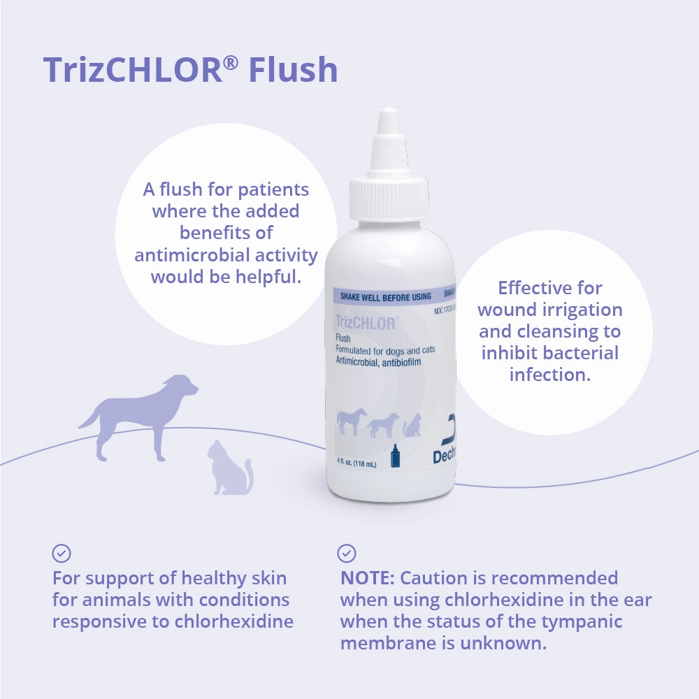 TrizChlor Ear Flush for Dogs and Cats, 4 fl oz