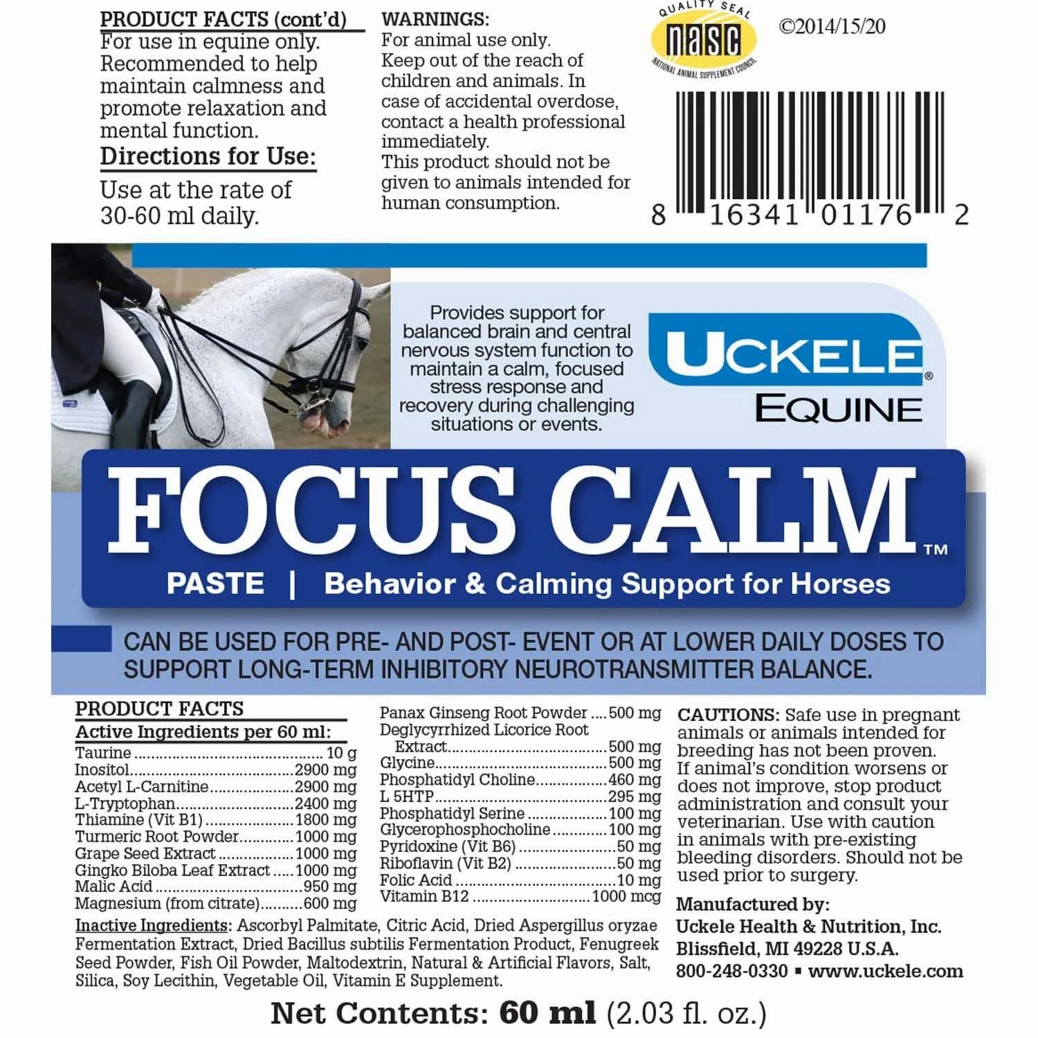 Uckele Focus Calm Paste