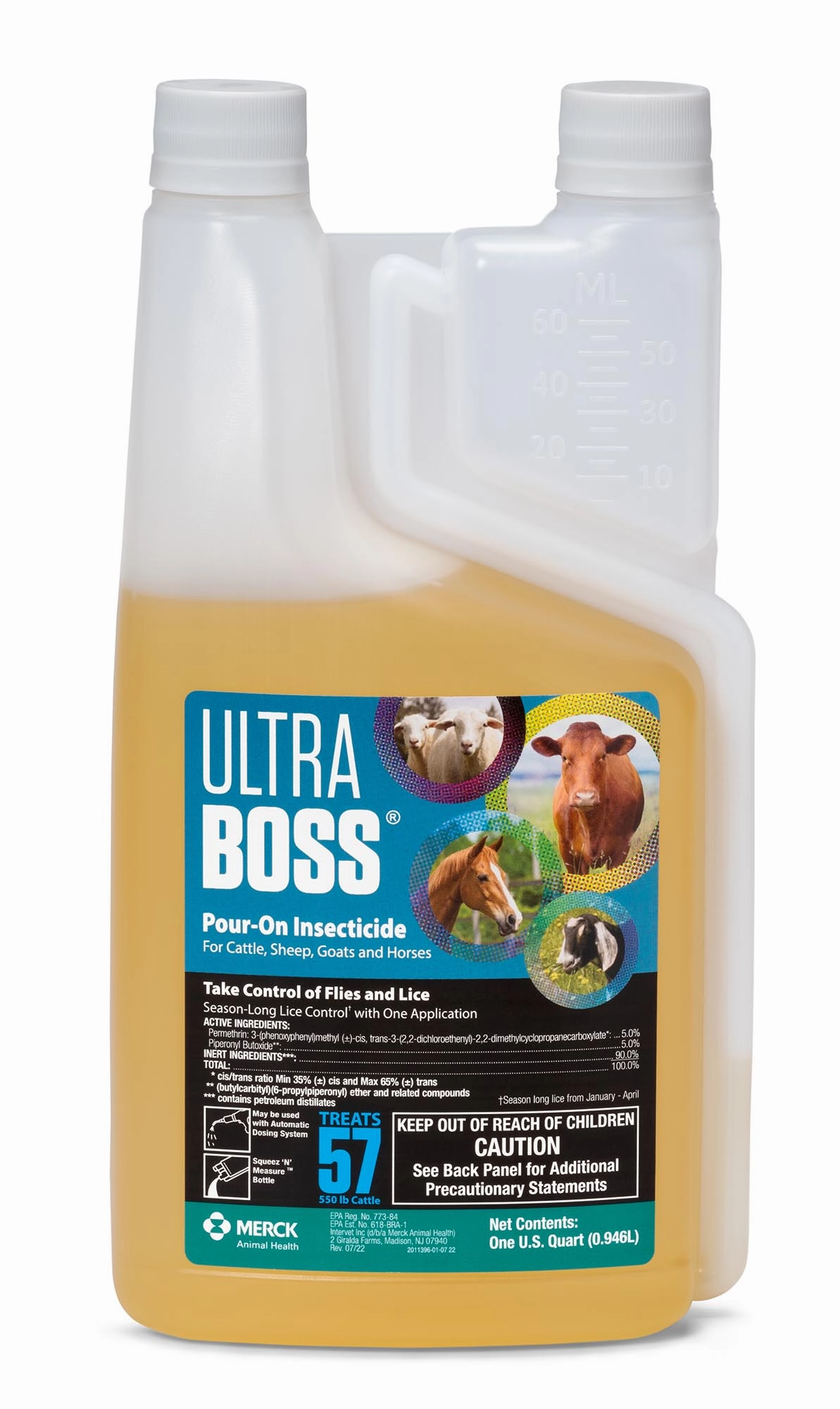 ULTRA Boss Pour-On Fly Insecticide chicken supplies backyard chicken coop accessories poultry food chicken vitamins