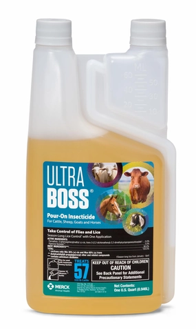 ULTRA Boss Pour-On Fly Insecticide chicken supplies backyard chicken coop accessories poultry food chicken vitamins