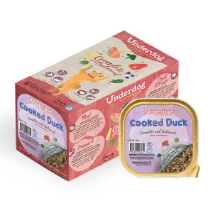 Underdog Cooked Duck Complete & Balanced Frozen Dog Food 1.2kg dog sweater dog tuxedo dog dress holiday dog outfit dog birthday shirt