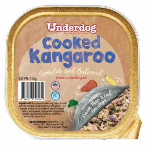 Underdog Cooked Kangaroo Complete & Balanced Frozen Dog Food 150g dog sweater dog tuxedo dog dress holiday dog outfit dog birthday shirt