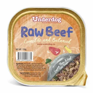 Underdog Raw Beef Complete & Balanced Frozen Dog Food 150g dog sweater dog tuxedo dog dress holiday dog outfit dog birthday shirt