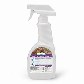 Vet-Kem Flea, Tick & Bot Spray, 16 oz pet shampoo conditioner combo pet detangler pet skin care flea shampoo