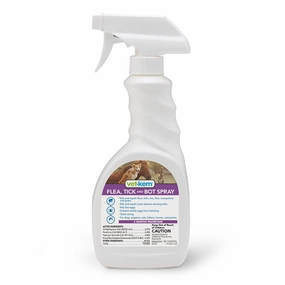 Vet-Kem Flea, Tick & Bot Spray, 16 oz cat climbing tree cat hammock cat steps cat grooming kit cat safety gate
