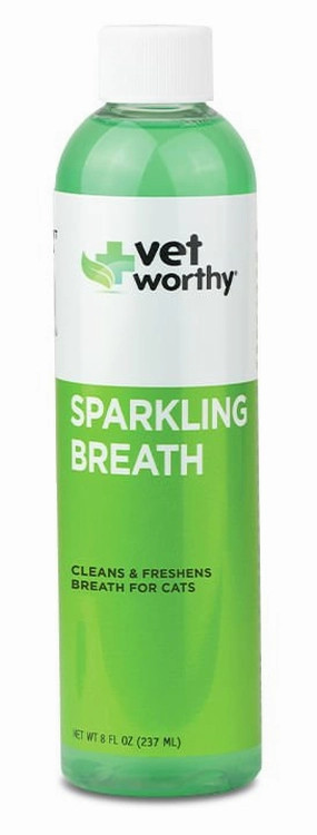 Vet Worthy Cat Sparkling Breath, 8 oz cat scratchers cat towers cat window perch cat heating pad cat calming spray