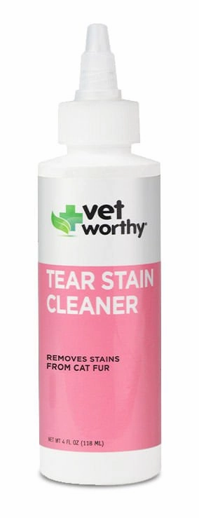 Vet Worthy Feline Tear Stain Cleaner, 4 oz cat scratchers cat towers cat window perch cat heating pad cat calming spray