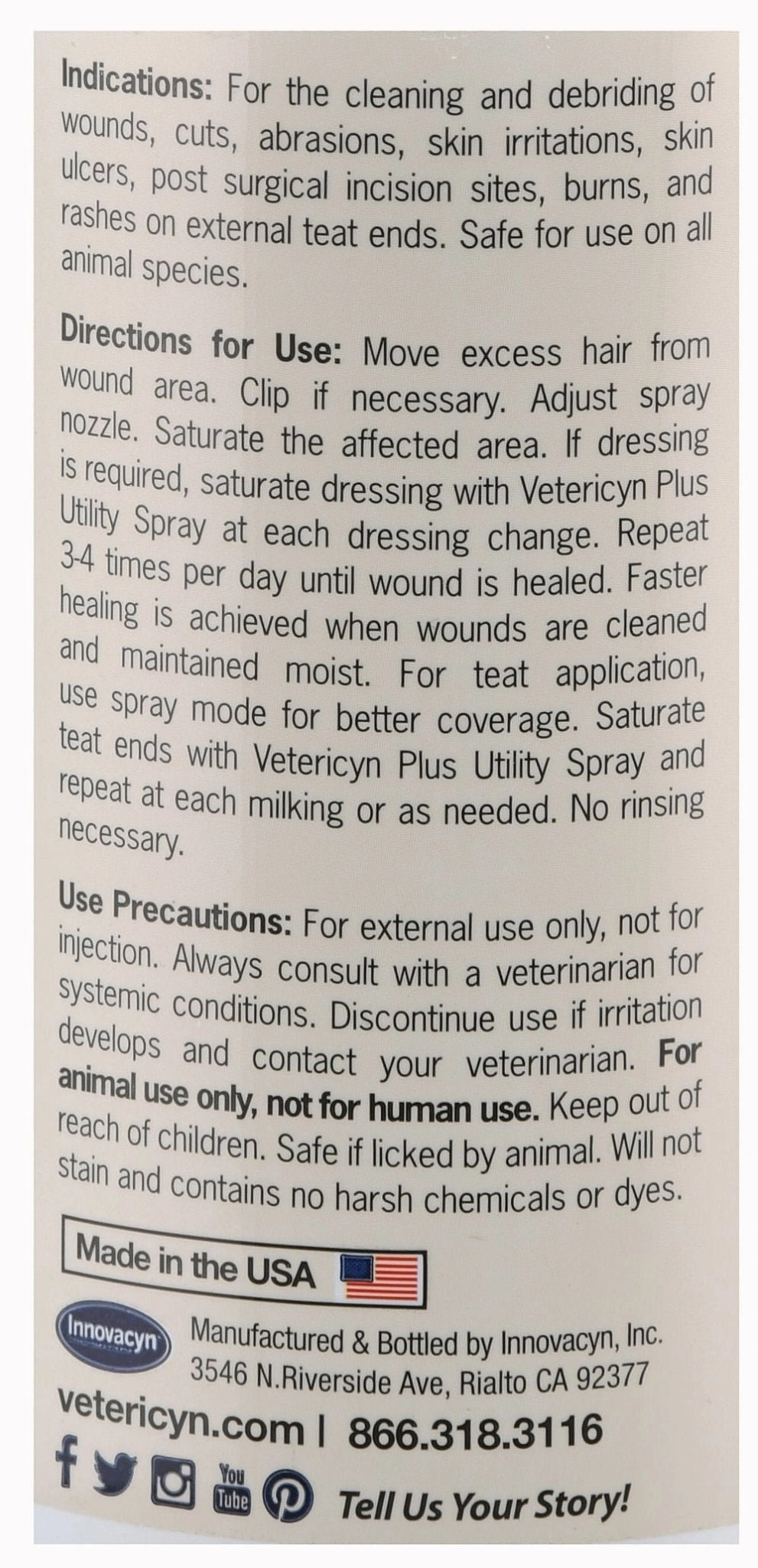 Vetericyn Plus Utility Spray, 16 oz