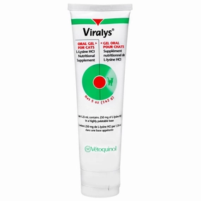 Vetoquinol Viralys Gel, 5 oz Tube of L-Lysine cat scratchers cat towers cat window perch cat heating pad cat calming spray