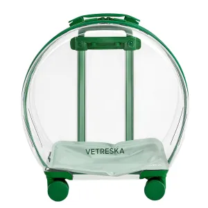 VETRESKA Bubble Carrier For Cats & Dogs (Green, Transparent) dog bones rawhide chew sticks dog jerky bacon bone