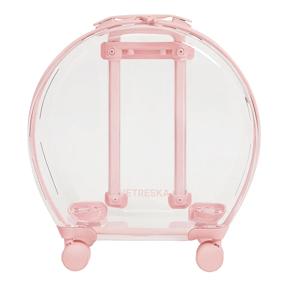 VETRESKA Bubble Carrier For Cats & Dogs (Pink, Transparent) dog bones rawhide chew sticks dog jerky bacon bone