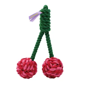 VETRESKA Cherry Knot Rope Dog Toy dog bones rawhide chew sticks dog jerky bacon bone