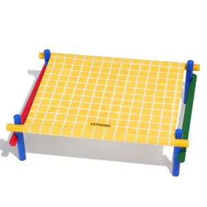 VETRESKA Chroma Elevated Bed For Cats & Dogs (Yellow) dog bones rawhide chew sticks dog jerky bacon bone