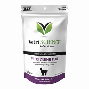 Vetri Lysine Plus for Cats, 120 Bite-Sized Chews cat climbing tree cat hammock cat steps cat grooming kit cat safety gate