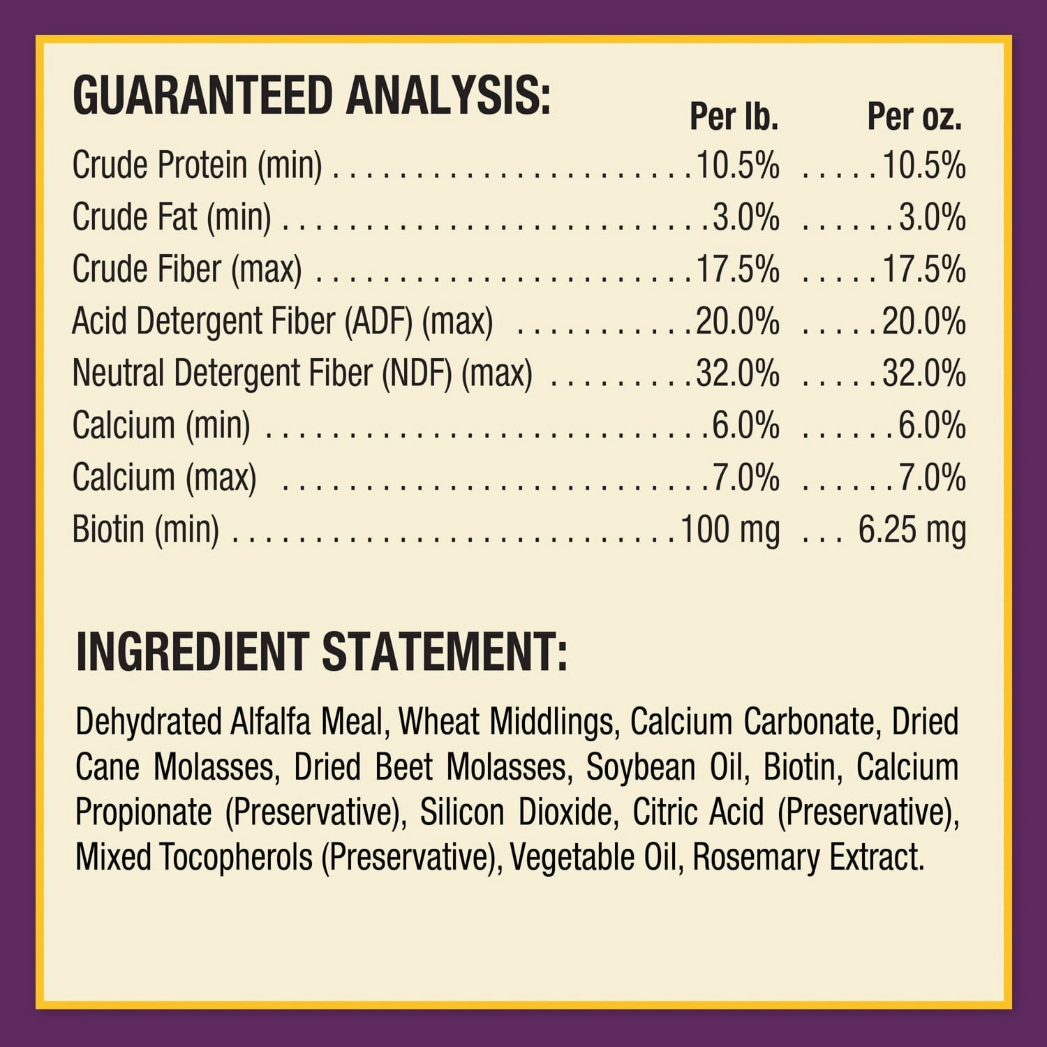 Vita Biotin Crumbles, 3 lb
