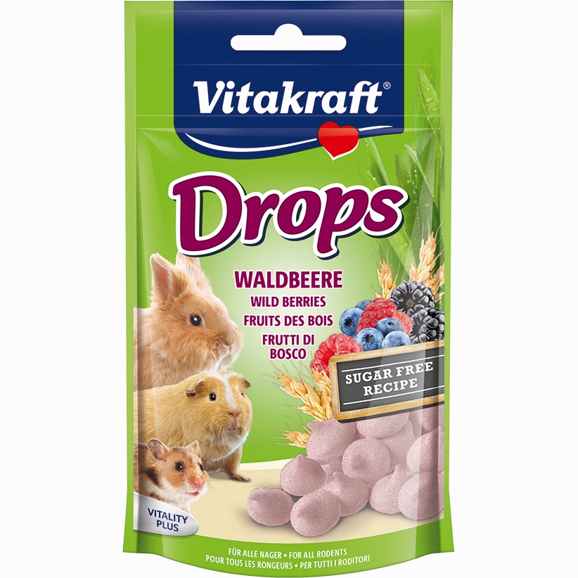 Vitakraft Drops Wildberry for Small Animals 75g puppy starter kit puppy crate puppy collar puppy pee pad puppy food