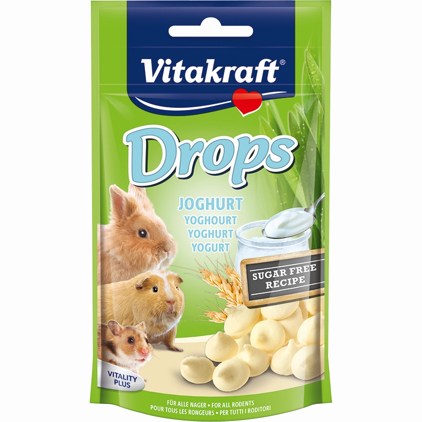 Vitakraft Drops Yoghurt for Small Animals 75g pet food storage airtight pet container large dog food bin stackable pet food bin pet container with wheels