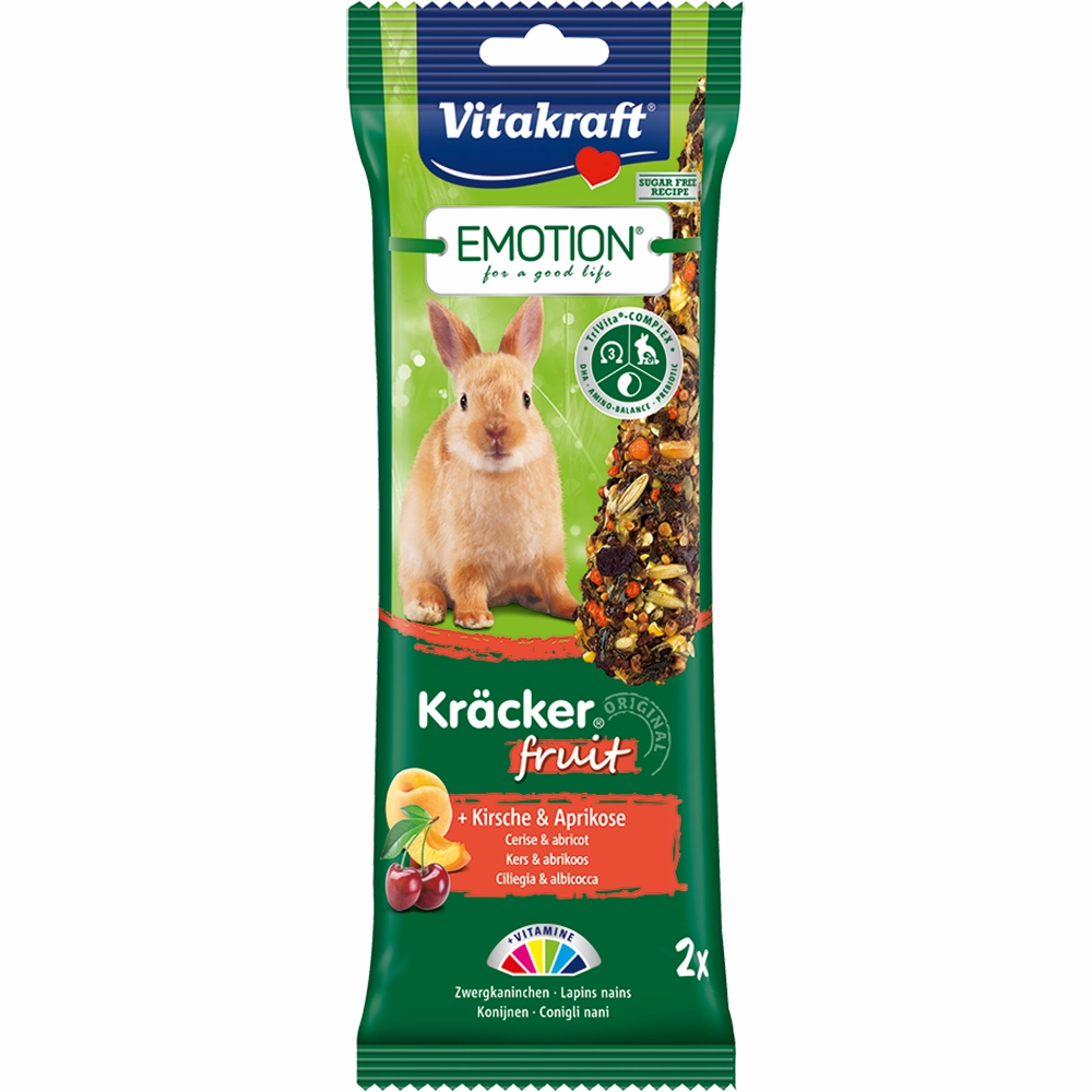 Vitakraft Emotion Kracker Fruit for Rabbit 2pcs puppy starter kit puppy crate puppy collar puppy pee pad puppy food