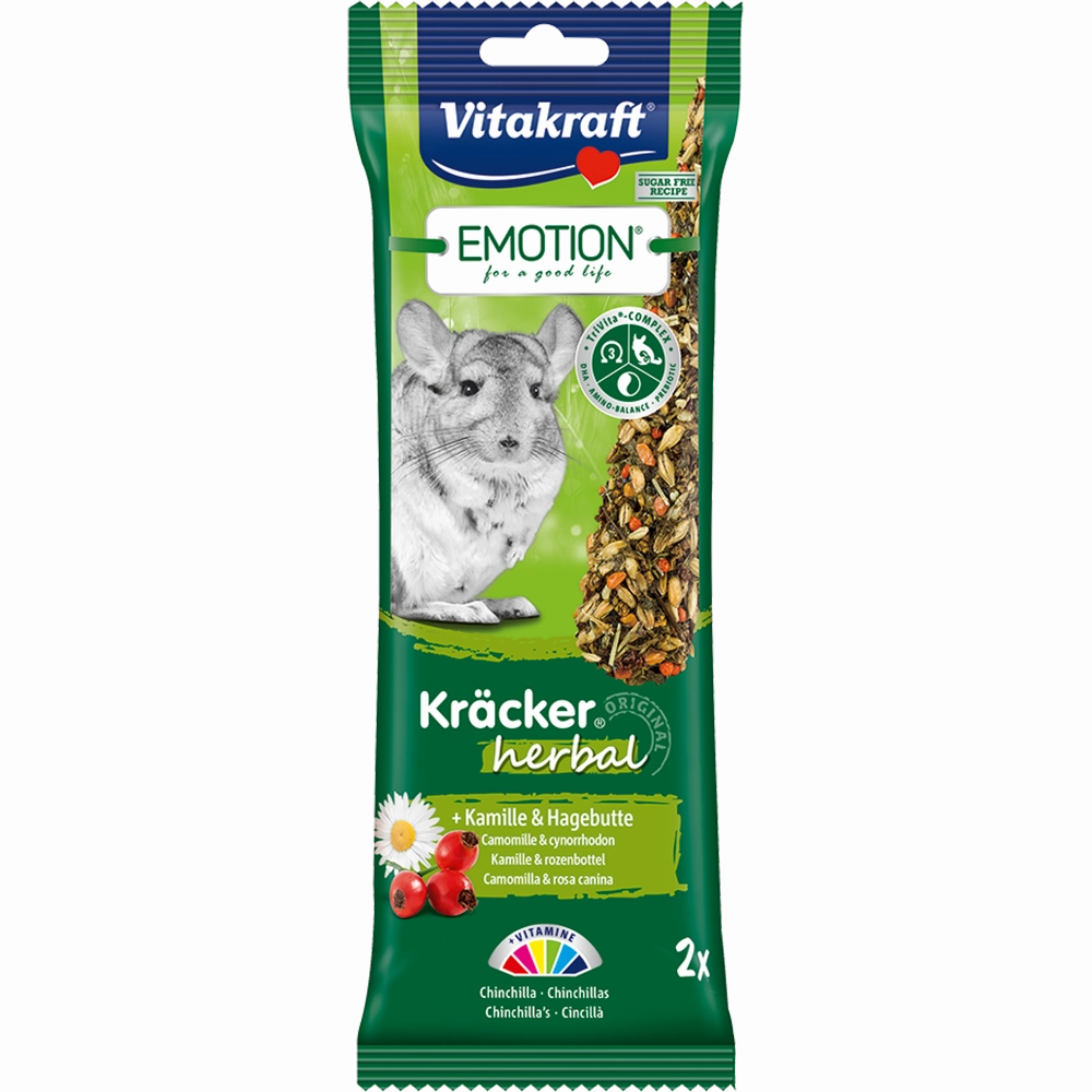 Vitakraft Emotion Kracker Herbal for Chinchilla 2pcs puppy starter kit puppy crate puppy collar puppy pee pad puppy food