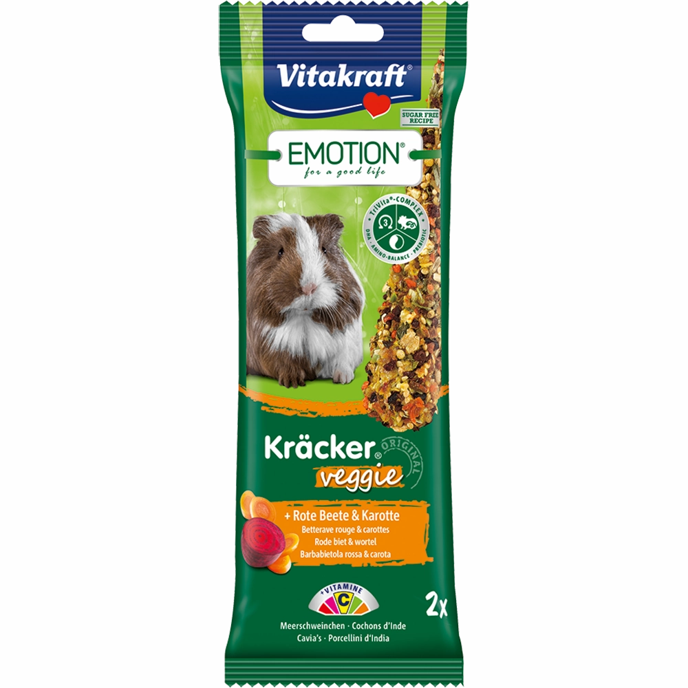 Vitakraft Emotion Kracker Veggie for Guinea Pig 2pcs puppy starter kit puppy crate puppy collar puppy pee pad puppy food