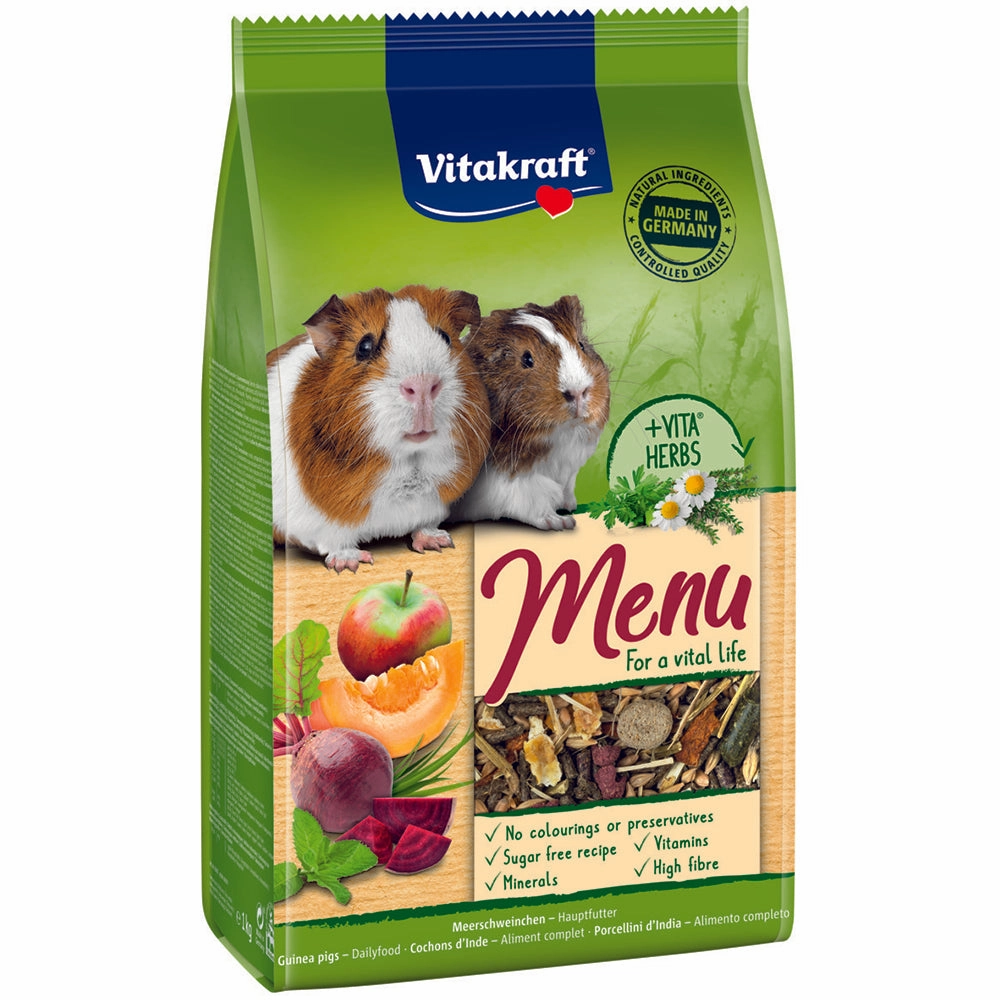 Vitakraft Guinea Pig Menu Vital 3kg puppy starter kit puppy crate puppy collar puppy pee pad puppy food