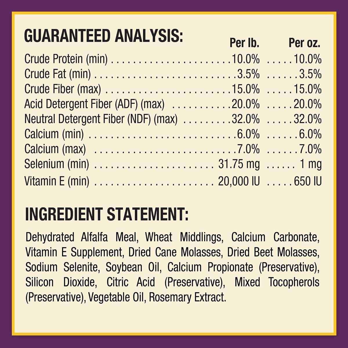 Vitamin E and Selenium Crumbles