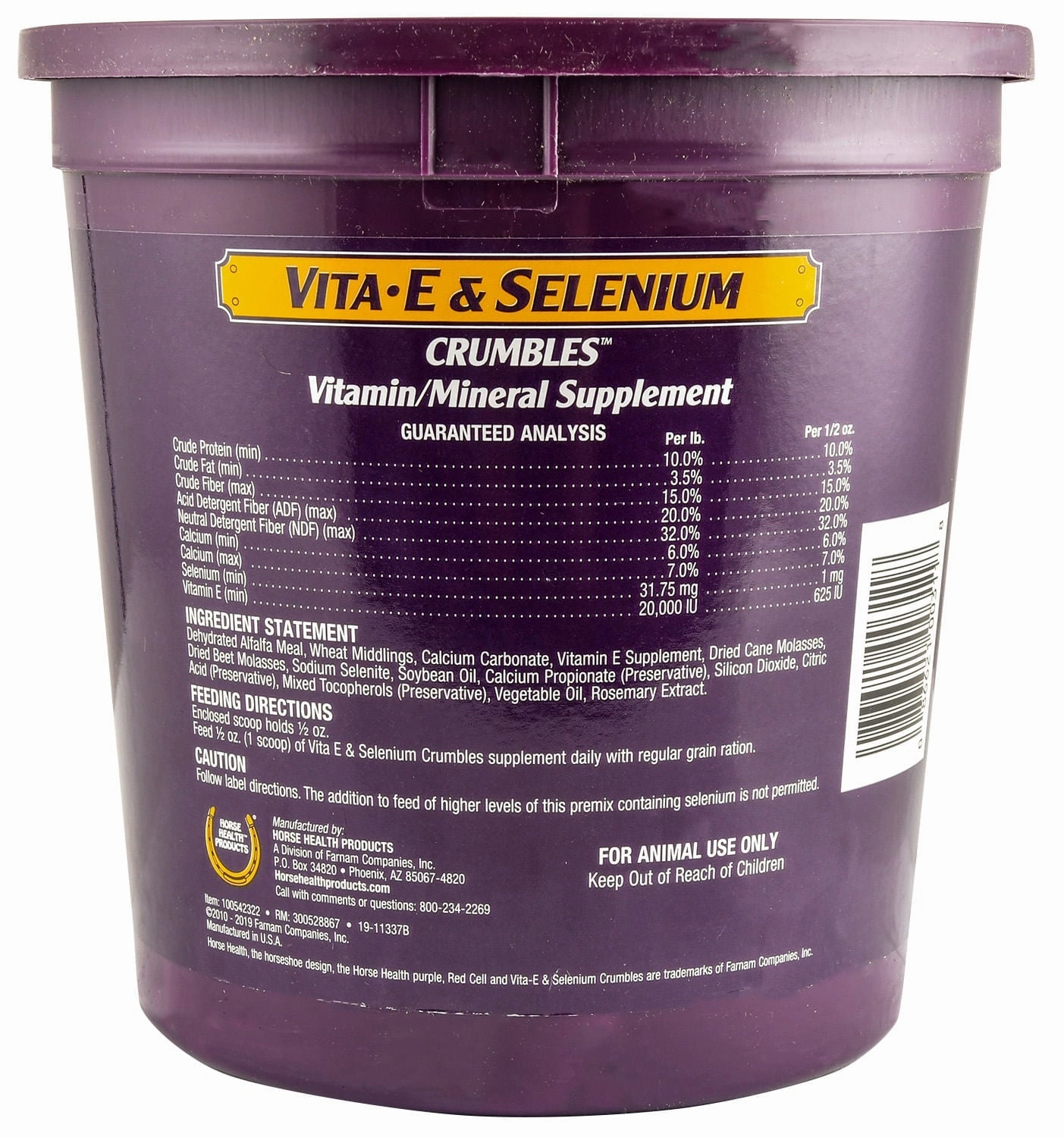 Vitamin E and Selenium Crumbles