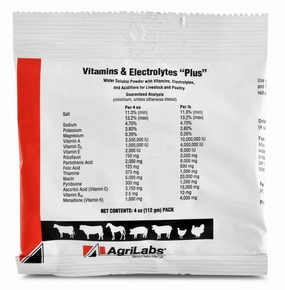 Vitamins & Electrolytes PLUS, 4 oz pkg chicken supplies backyard chicken coop accessories poultry food chicken vitamins