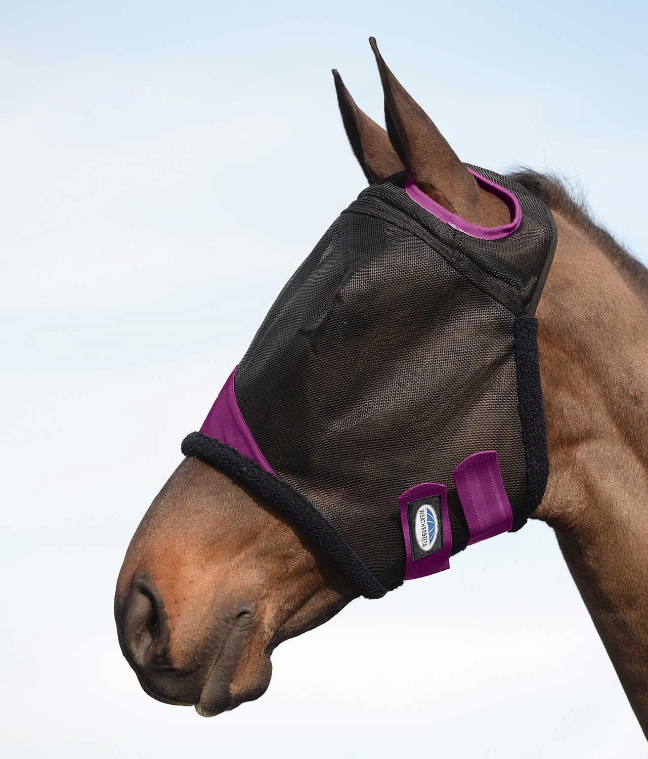 Weatherbeeta ComFITec Durable Mesh Horse Fly Mask, Black/Purple pet shampoo pet brush pet wipes pet scissors pets comb