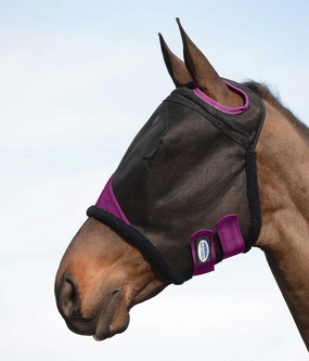 Weatherbeeta ComFITec Durable Mesh Horse Fly Mask, Black/Purple pet shampoo pet brush pet wipes pet scissors pets comb