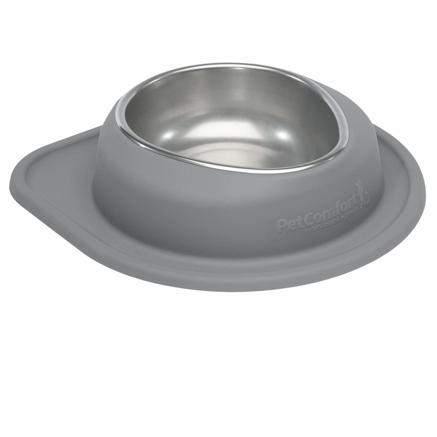 WeatherTech Single Low Pet Feeding System, Stainless Steel