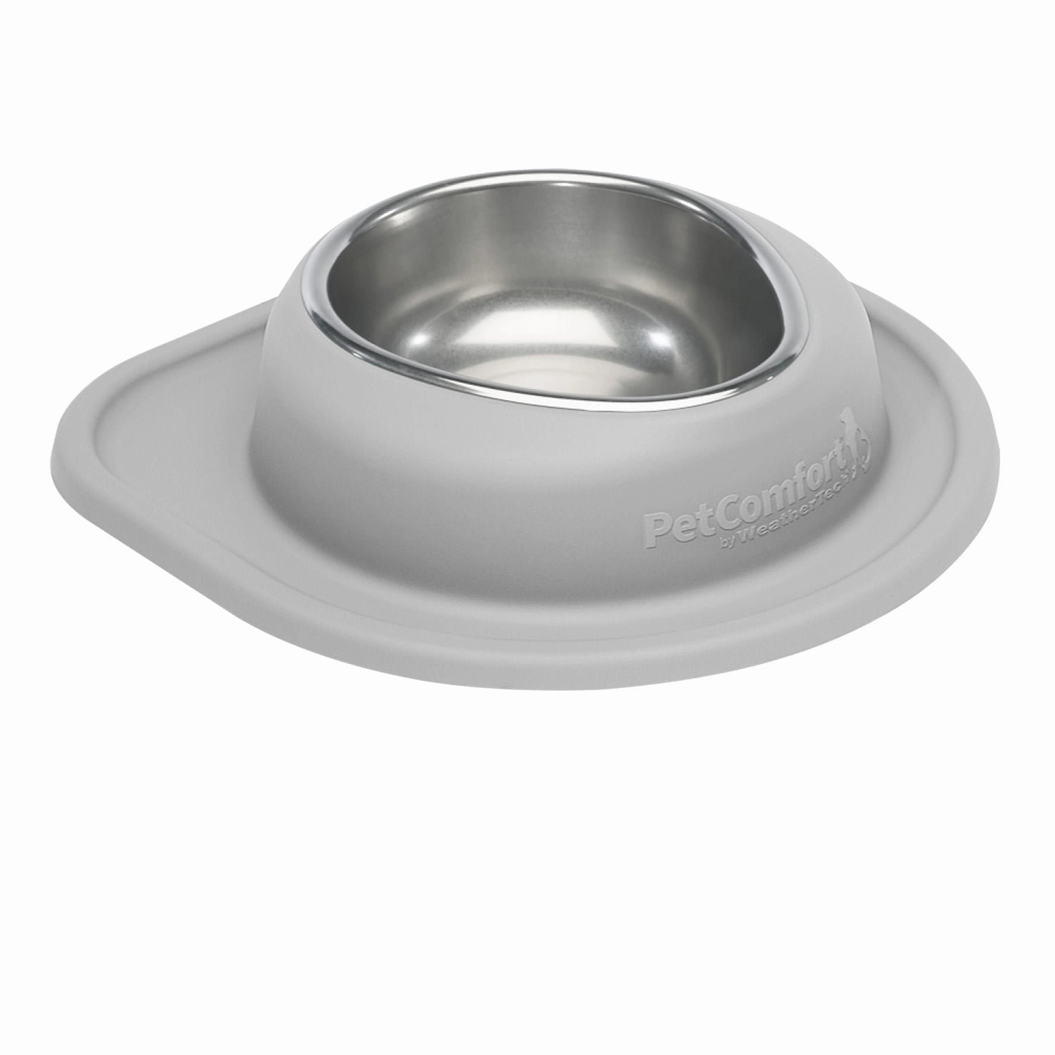 WeatherTech Single Low Pet Feeding System, Stainless Steel