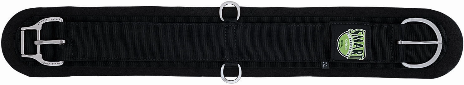 Weaver Neoprene Smart Cinches, Straight, Black