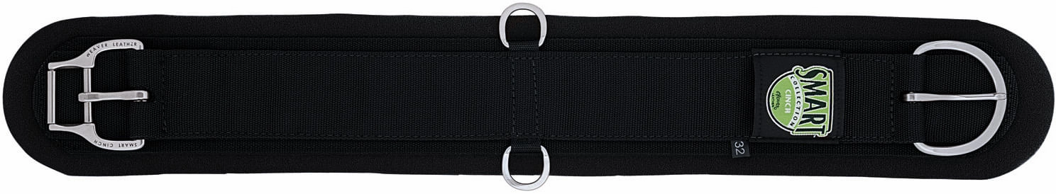 Weaver Neoprene Smart Cinches, Straight, Black