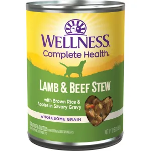 Wellness Complete Health Lamb & Beef Stew With Brown Rice & Apples Canned Dog Food 354g dog sweater dog tuxedo dog dress holiday dog outfit dog birthday shirt